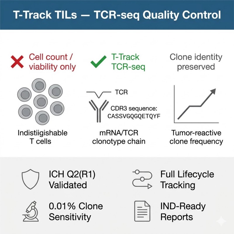 T-Track TILs Solution: TCR-seq for Comprehensive TIL Therapy Quality Control