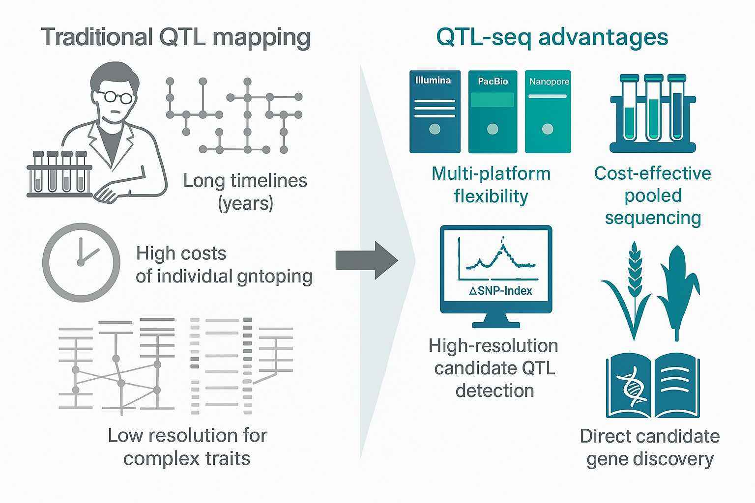 QTL-seq Approach | High-Resolution QTL Mapping for Crop Research