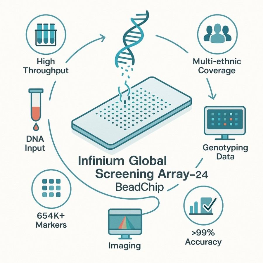 Infinium Global Screening Array-24 (Infinium GSA-24) Genotyping Service