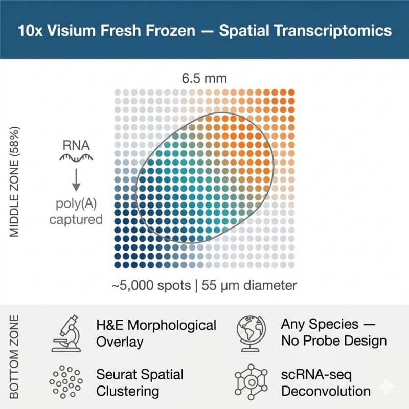 10x Visium Fresh Frozen Spatial Transcriptomics Service — Whole-Transcriptome Gene Expression Mapping