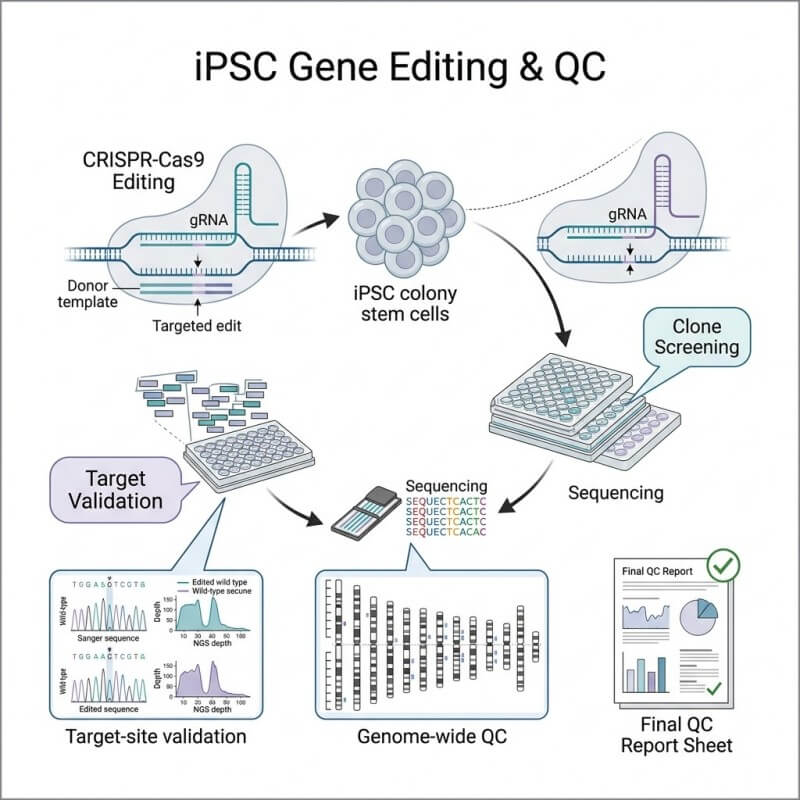 iPSC Gene Editing and Quality Control Solution