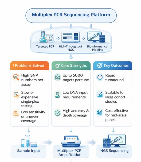 Fast, accurate SNP genotyping with high-plex Multiplex PCR Sequencing.