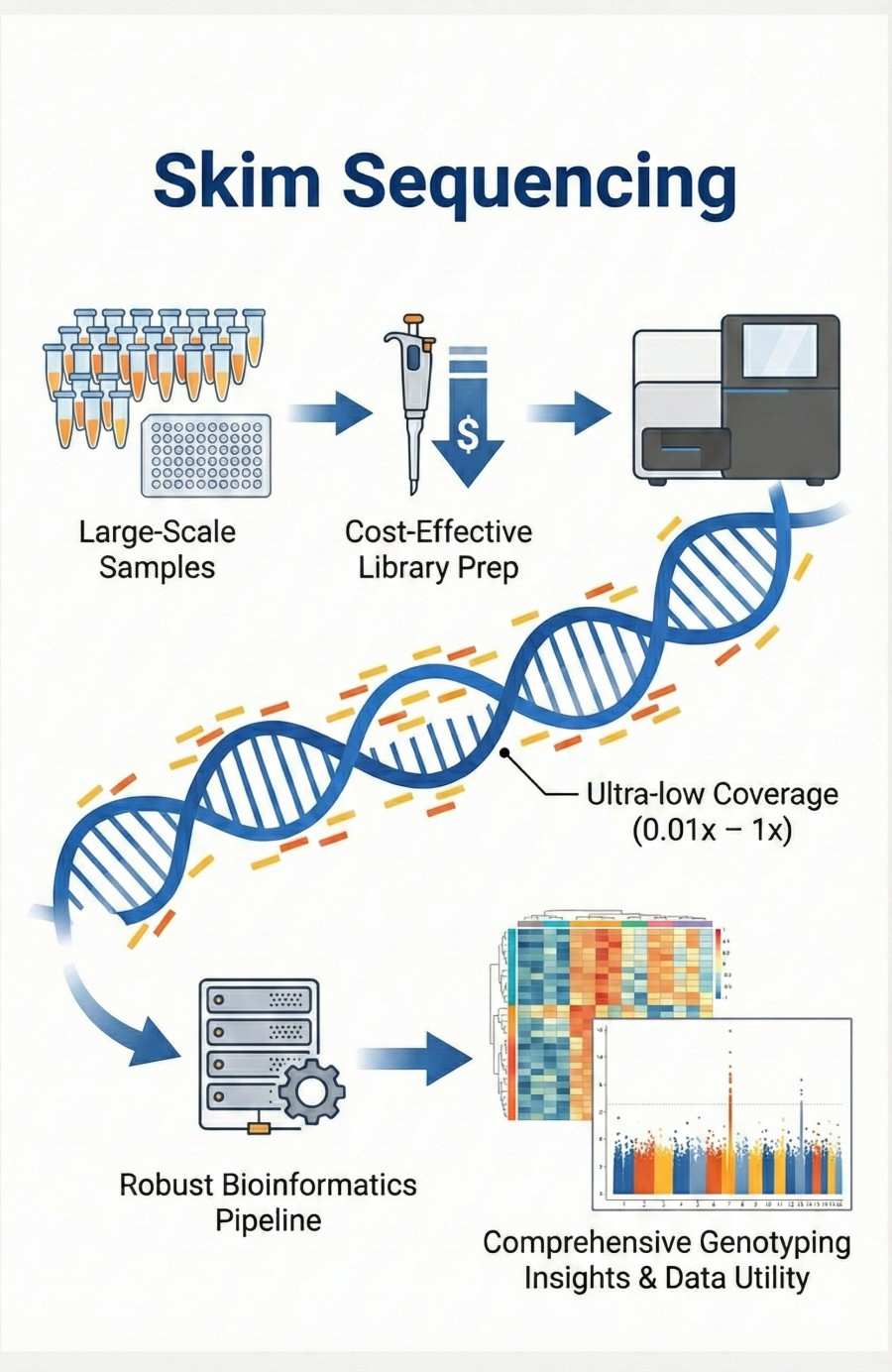 Skim Sequencing Service: Low-Cost, High-Throughput Genotyping for Agriculture & Research