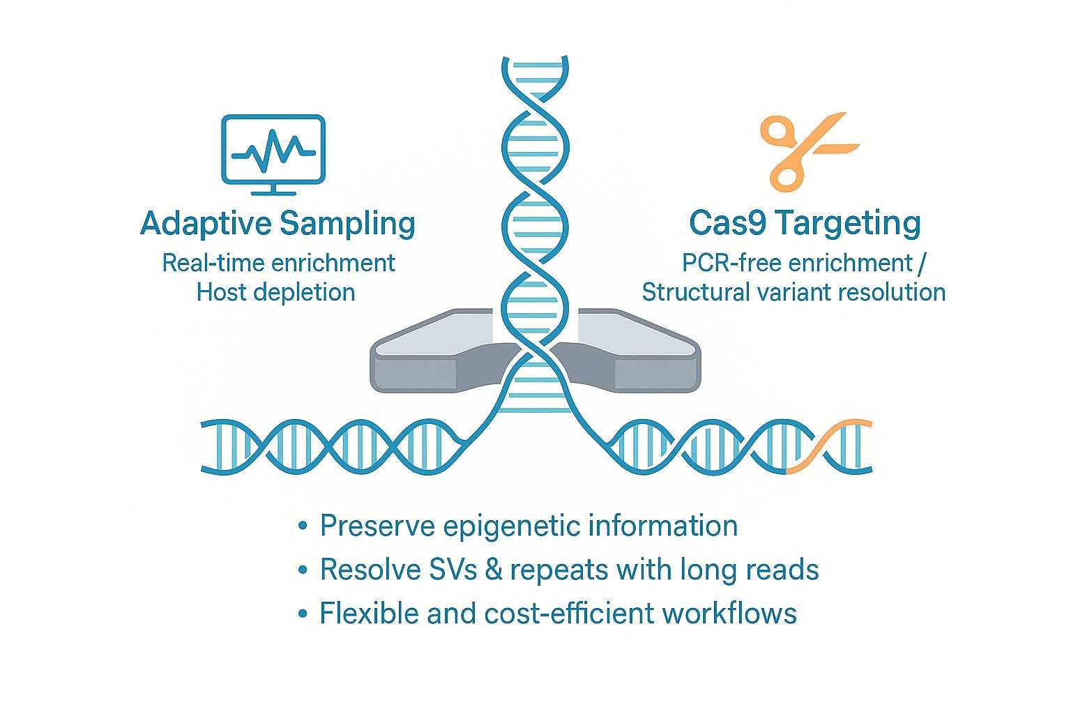 Nanopore Targeted Sequencing Service to Detect SNVs, SVs, and Epigenetics