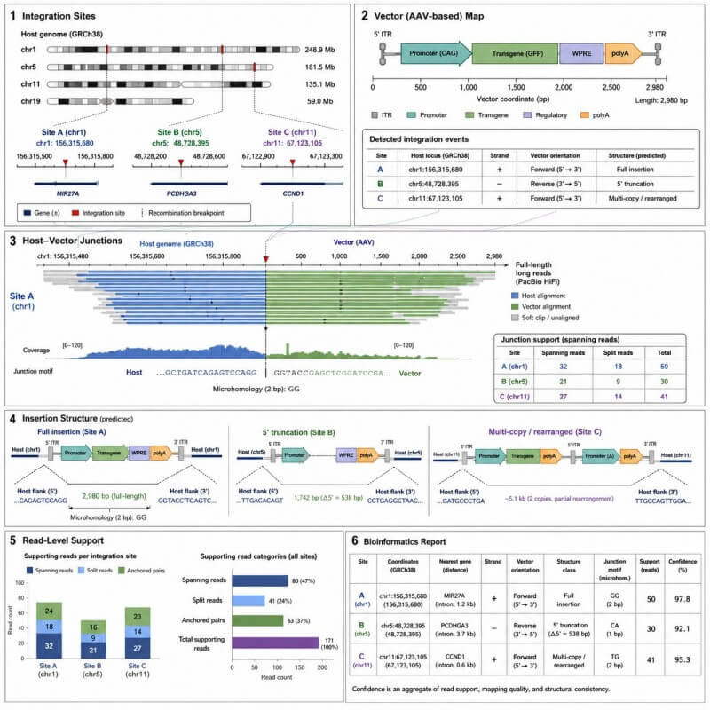 Long-Read Integration Site Analysis Solution